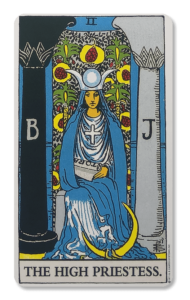 Major arcana tarot kort the high priestess