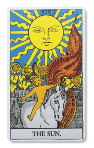 Major arcana tarot kortet the sun