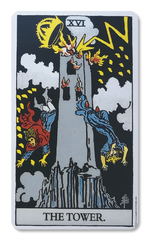 Major arcana tarot kortet the tower