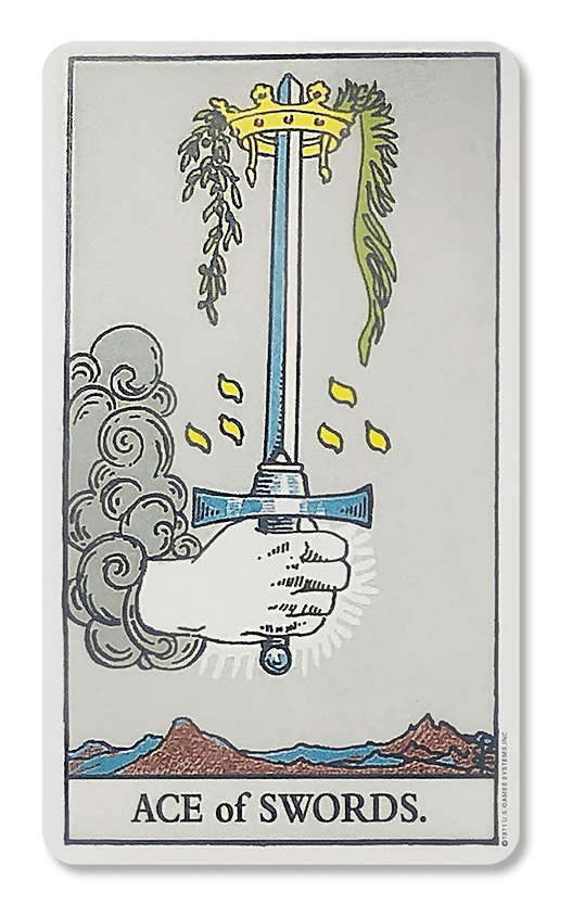 Ace of swords Minor Arcana kort