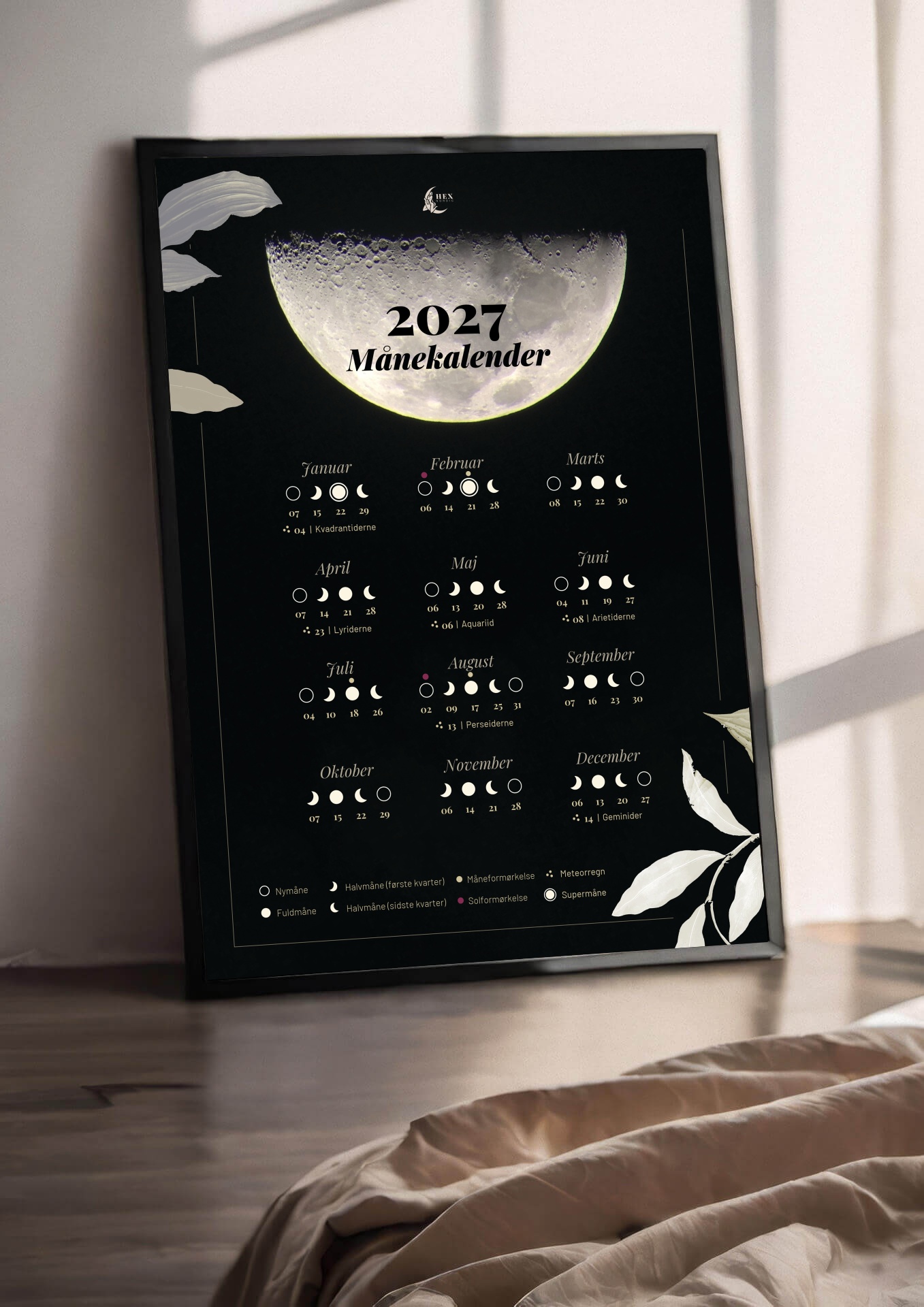 Månekalender 2027 plakat - Billede 3