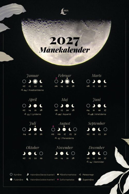 Månekalender 2027 plakat