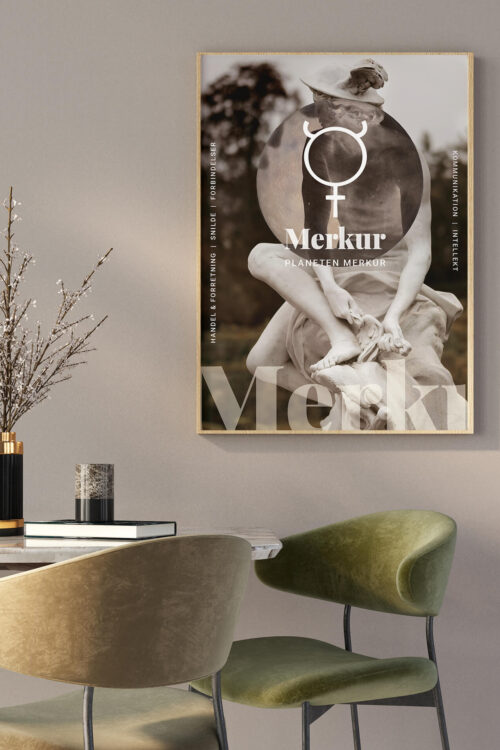 Planeten Merkur plakat