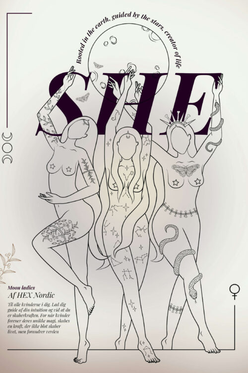Moon Ladies plakat - til alle kvinderne i dig